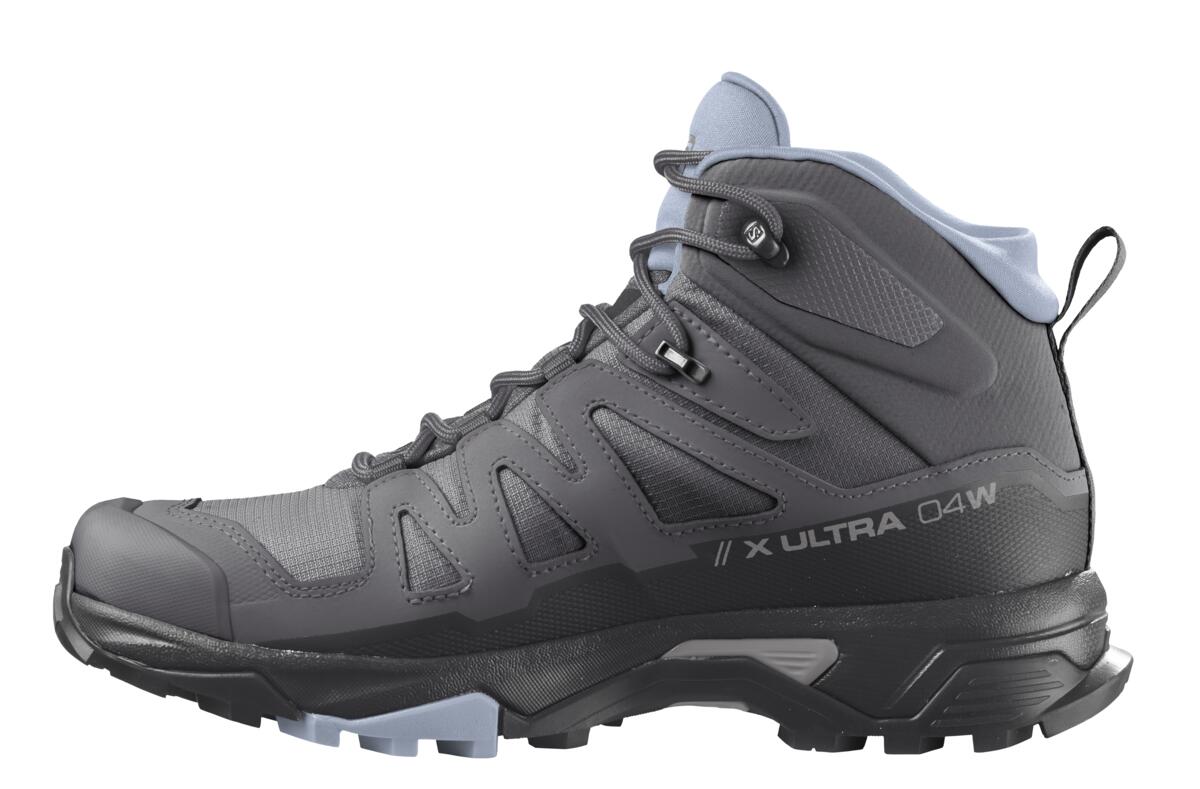 Salomon X Ultra 4 Mid GTX Hiking Boots (Women) - Magnet/Black/Zen Blue ...