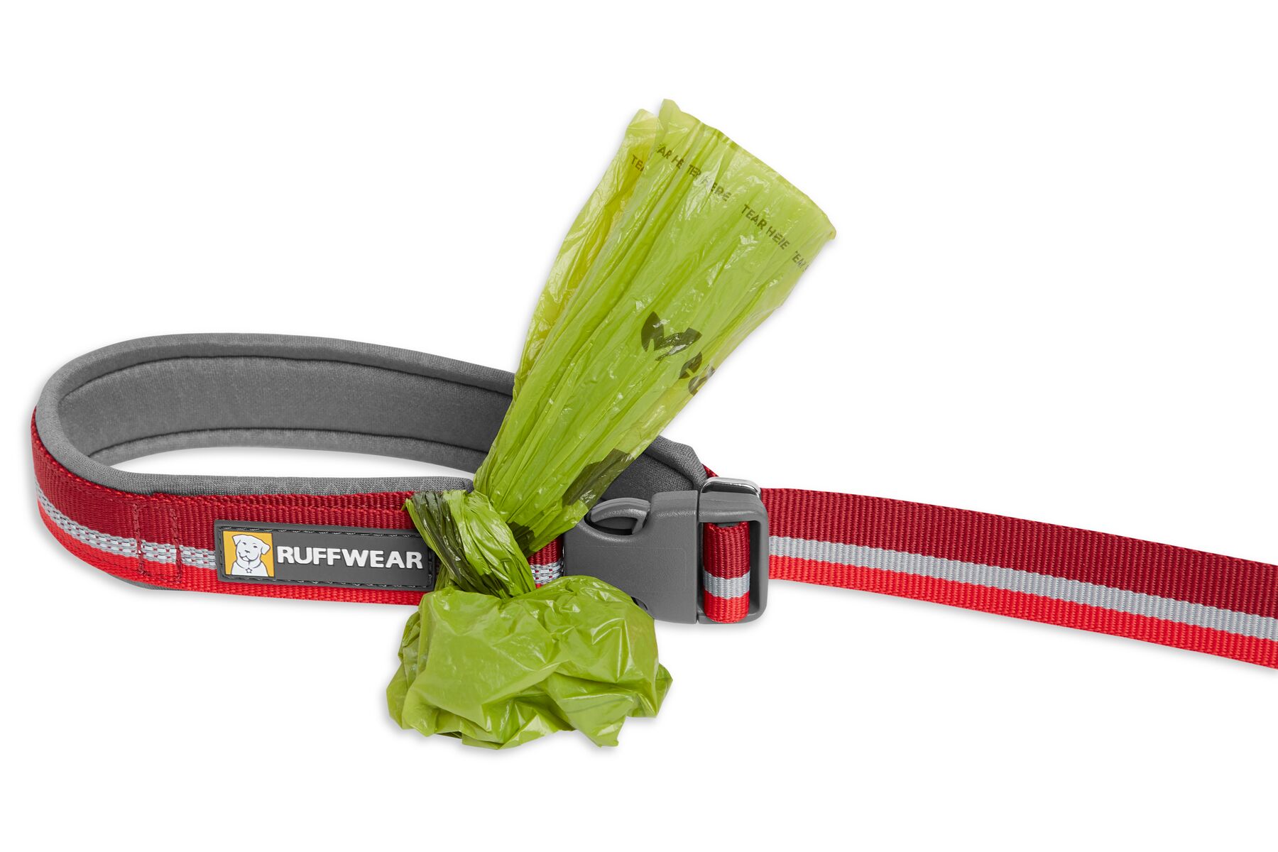 Ruffwear Crag Reflective Dog Leash Cinder Cone Red Aspire