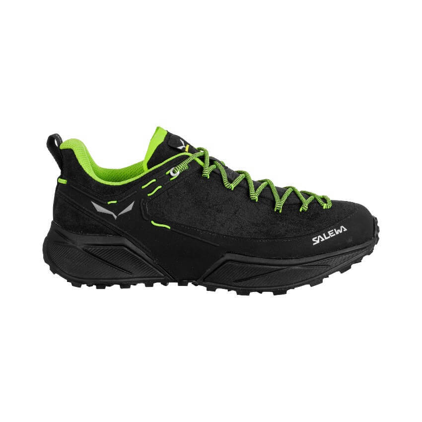 Salewa Dropline Leather Hiking Shoes (Men) - Black/Pale Frog - Aspire ...